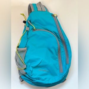 Eddie Bauer Lightweight Ripstop Sling Hiking Sport Backpack Crossbody Shoulder